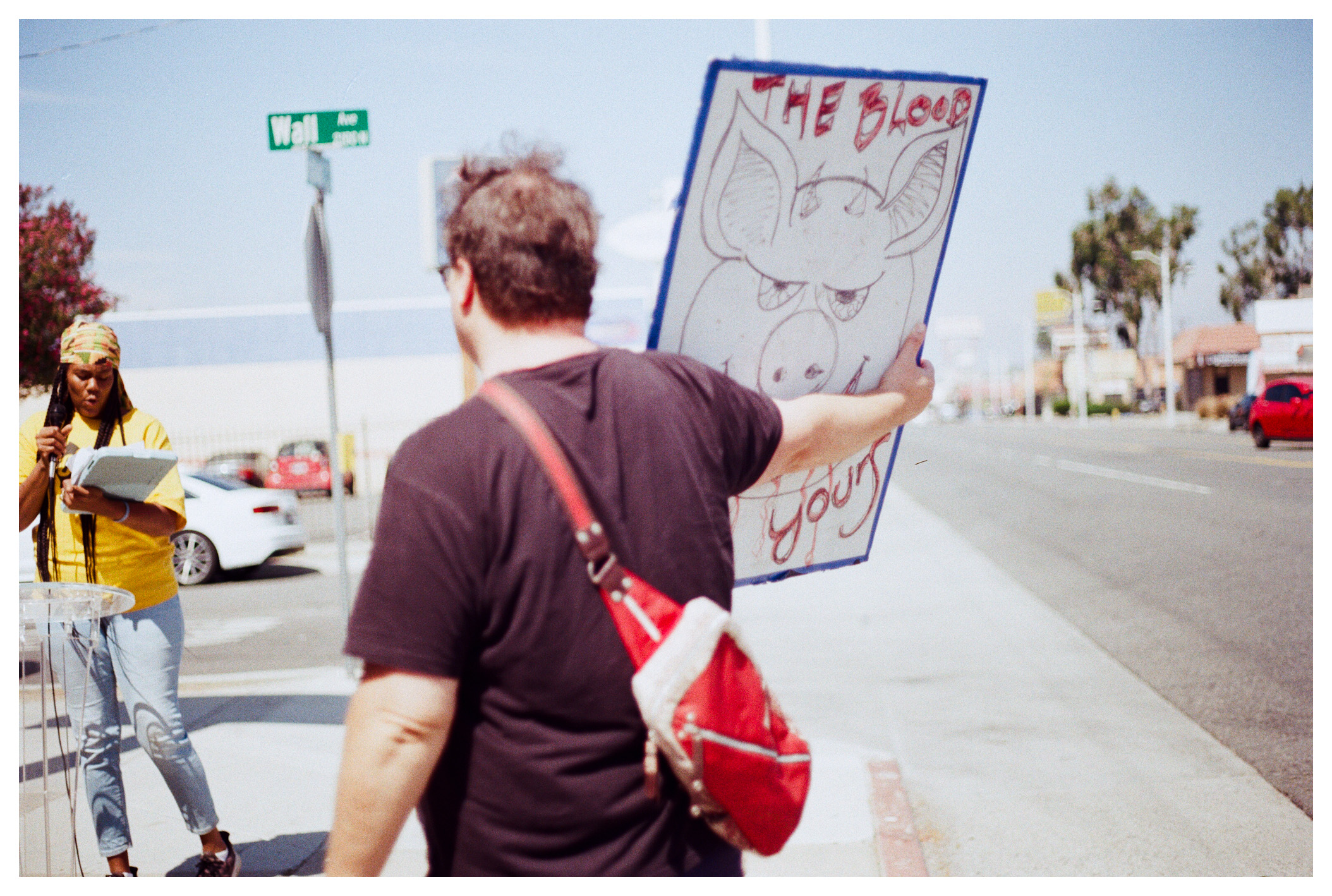 Matthew Snyder at IE TU Bridge/Pama management 2025 Protest